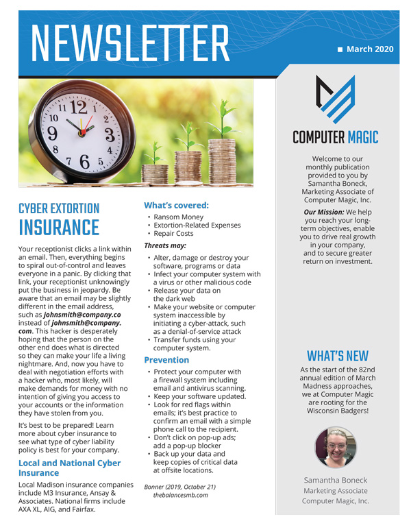 March newslater 2020