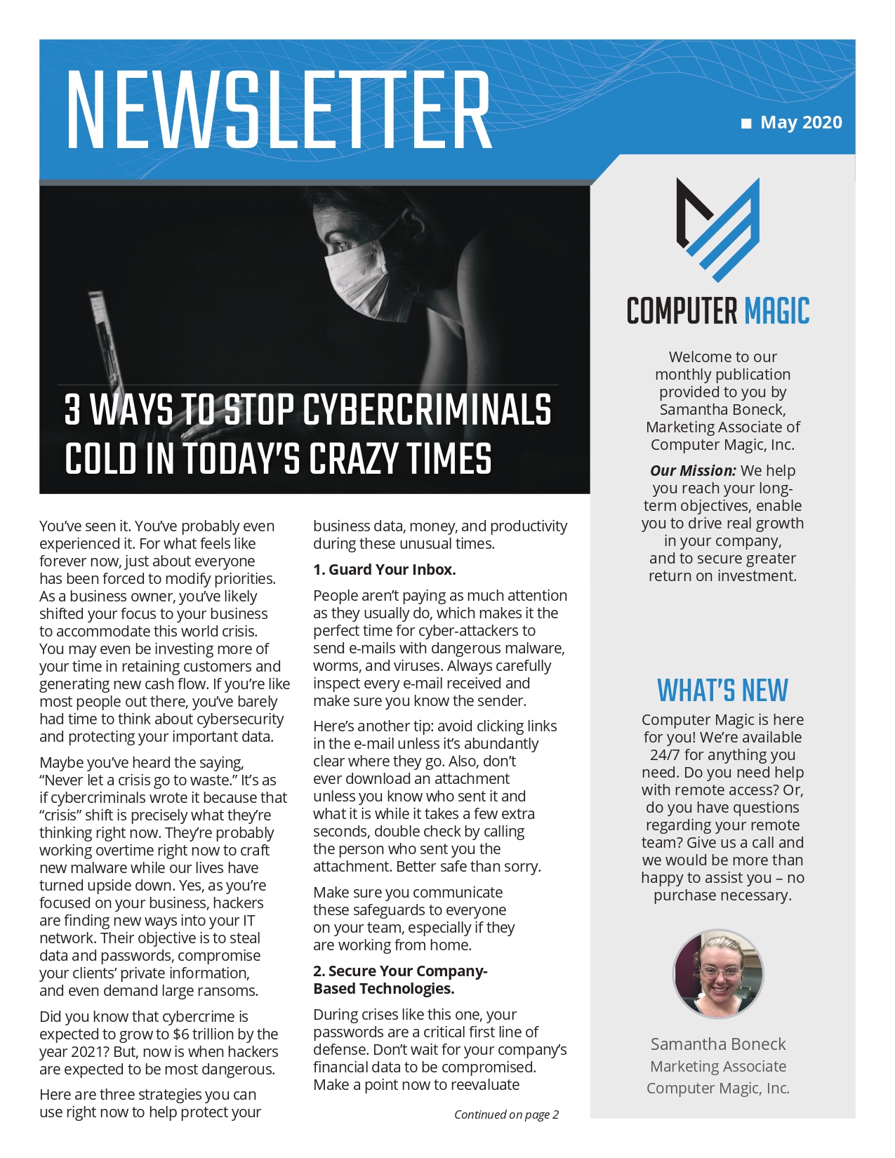 May Newsletter 2020